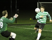 Action From a Night of Soccer Six
