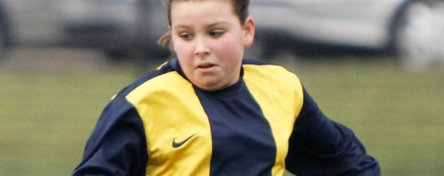 Action for the game at Bishop Burton, the game was switched to the all weather...