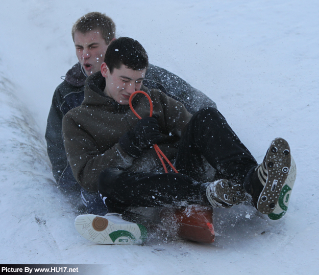 Sledging on Beverley Westwood January 2010