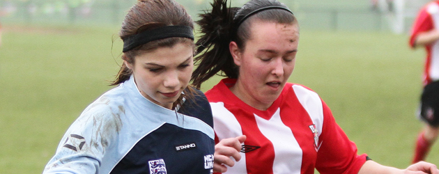 Action pictures featuring Hull Girls School of  Excellence who lost by a single goal to...