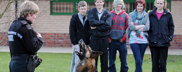 The Work of a Police Dog Handler Prospective police officers got expert advice on the work of a dog handler during a...