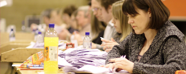 Counting Votes at the Beverley Leisure Centre Pictures from yesterday evening at the Beverley Leisure Centre, votes for the Beverley & Holderness constituency were counted...