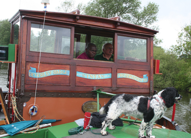 The Archbishop of York gave his blessing to the Syntan barge this weekend. Dr John Sentamu travelled along...