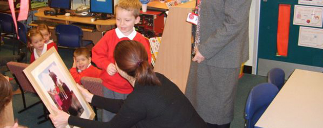 Three-year-old HARVEY LEE had a surprise start to Wednesday, at Walkington Primary School, when he...