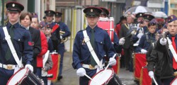 The Beverley Church Lads and Girls Brigade led the Mayor of Beverley, Bessie Foot, from...