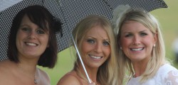 Despite the bad weather thousands have braved the elements to be at Beverley Races ladies...