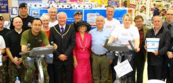 Local MP Graham Stuart gave his support to staff at Tesco and members of the Defence School of...