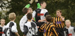 Action pictures from the yesterdays football featuring local schools Longcroft School and Performing Arts College and Beverley Grammar...