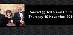 Concert: Beverley String Trio Beverley String Trio will be performing at the Toll Gavel United Church, Beverley,on Thursday 10...