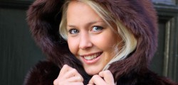 Sugarbird Leaves For Warmer Climates Suse wrapping up for Christmas in Sugarbirds’s Ruby & Ed Faux Fur Coat with hood, £285, Although she...