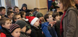 Pupils from Swinemoor Primary School held a short coral concert at the Tesco store in Beverley. Although they...