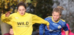 On a day when most other games were called off because of frozen pitches the top 2 teams in the girls u14 league met on the new 5 g pitch at Malet Lambert.