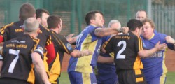 Players Lose Their Cool As Mass Brawl Breaks Out At Leisure Centre A late challenge during the clash between Beverley ARLC and Hull at the Beverley Leisure Centre sparked off a mass brawl between the players.