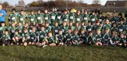 Beverley Minis Show Off Their New Strip Beverley RUFC Mini section finally got new shirts after two years fund raising and with help of three sponsors. On Sunday at Beaver Park the Mini Section showed off their impressive new shirts posing for a group photo.