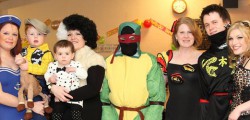 Sam Oxley and her grandfather John Ruddock shared held a joint birthday at Armstrongs Social Club. John was marking his 80th birthday while Sam was celebrating her 21st. The pair enjoyed a fancy dress party with friends and family who attended in some colourful costumes.
