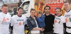 Four men who all work for Sainsburys passed through Beverley earlier in the week as they look to cycle 220 miles in just four days for Sport Relief.
