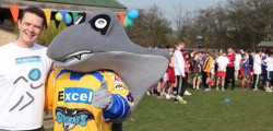 Pupils from Walkington Primary School did their bit for Sport Relief 2012 by taking part in a relay race around the school playing fields. The kids were joined by special guest Stingray the Mascot 