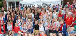 Queen’s Diamond Jubilee @ Butterfly Meadows Residents of Butterfly Meadows in Beverley held a street party to celebrate the Queen’s Diamond Jubilee. With the street decked out in red, white and blue neighbours came together to enjoy food, drink and games.