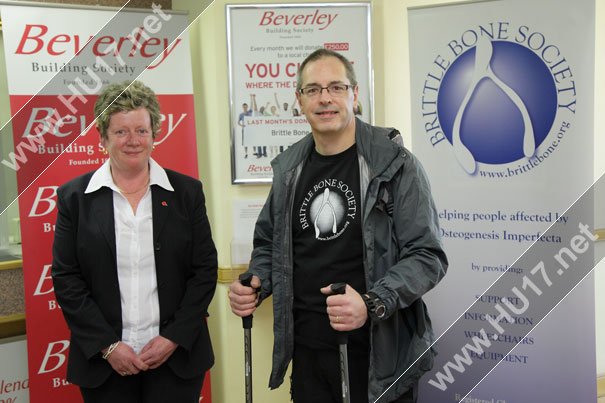 Beverley Building Society support Paul Deadman’s brittle bone charity mountain climb