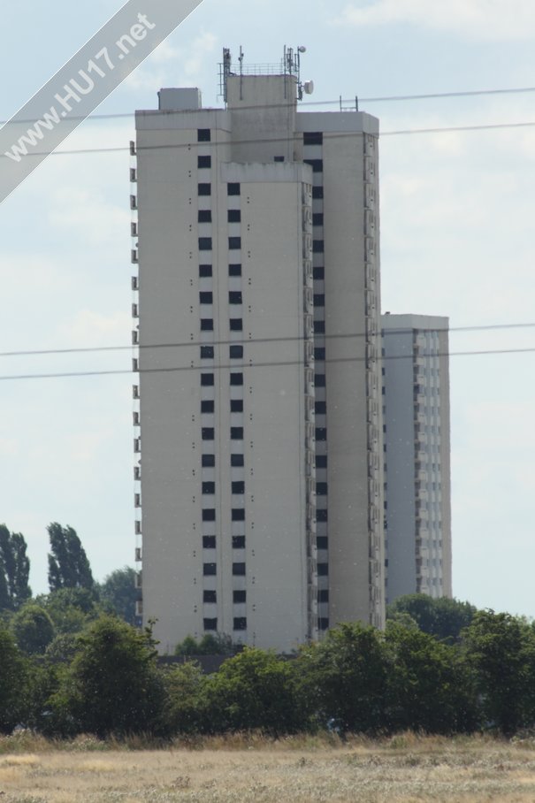 Sky Line Changes On The A1079 After Tower Blocks Are Blown Up