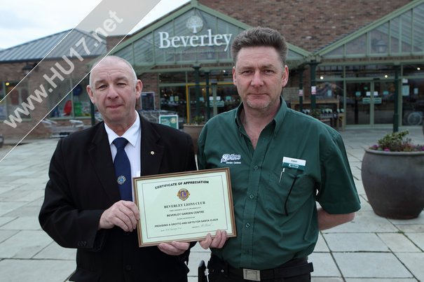 Beverley Garden Centre Acknowledged For Their Fund Raising Efforts