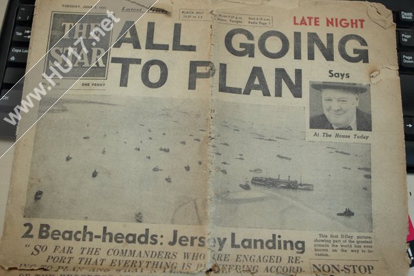 All Going To Plan that was the headline across the front of the late edition of The Star on this day 70 years ago, D-Day - #DDay70