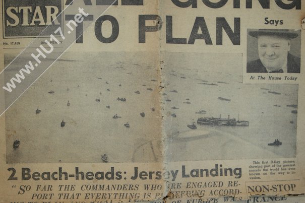 All Going To Plan that was the headline across the front of the late edition of The Star on this day 70 years ago, D-Day - #DDay70