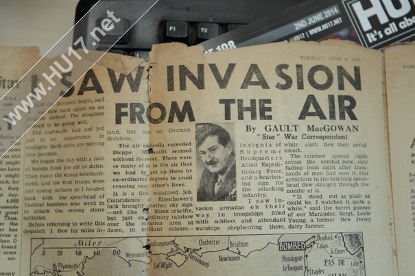 All Going To Plan that was the headline across the front of the late edition of The Star on this day 70 years ago, D-Day - #DDay70