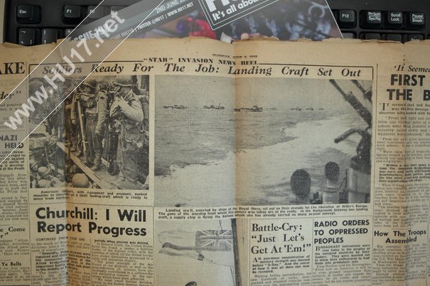All Going To Plan that was the headline across the front of the late edition of The Star on this day 70 years ago, D-Day - #DDay70