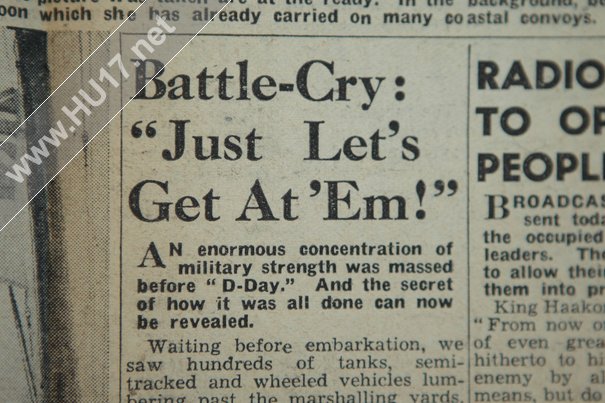 All Going To Plan that was the headline across the front of the late edition of The Star on this day 70 years ago, D-Day - #DDay70