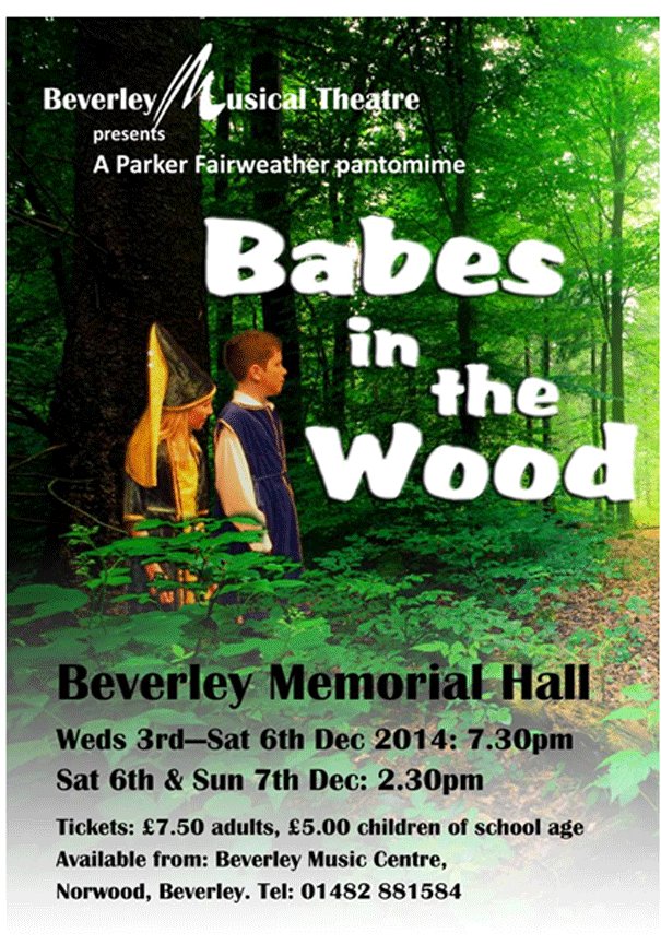 Beverley Musical Theatre Pantomime Tickets Now On Sale