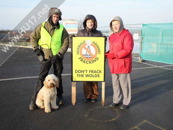 Anti Fracking Campaigners Brave The Elements To Protest 