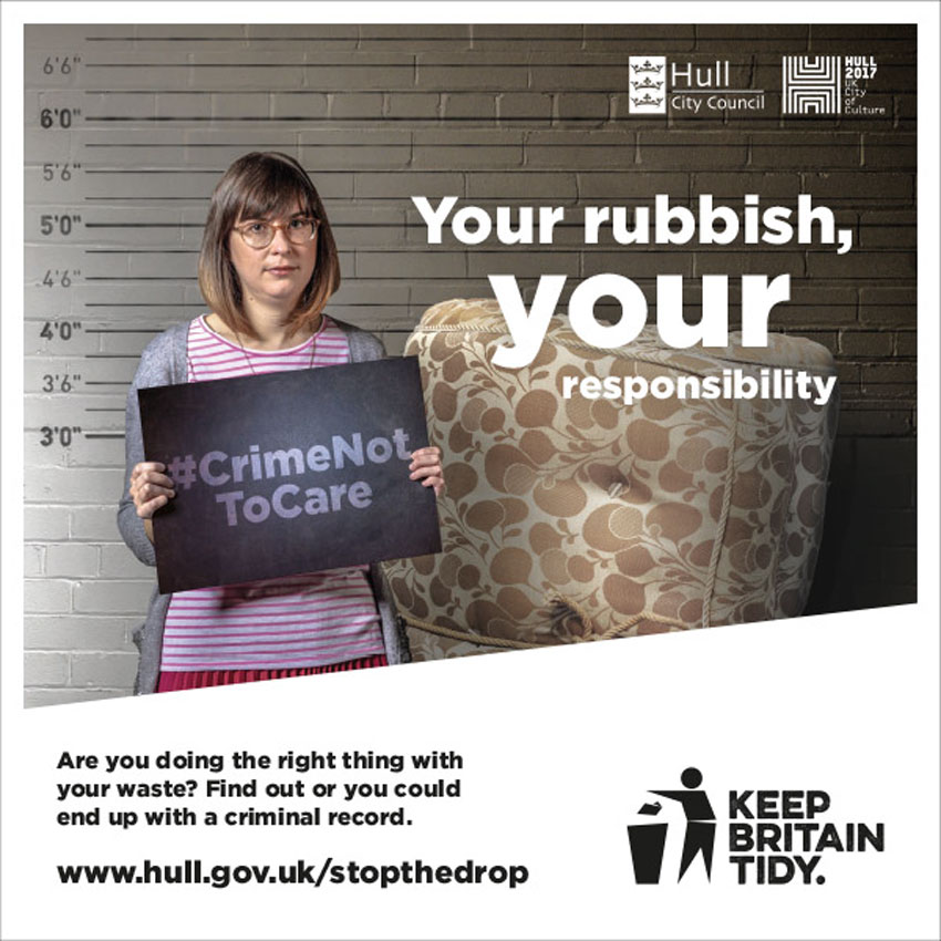 Hull Joins Forces With Keep Britain Tidy To Tackle Fly-Tipping
