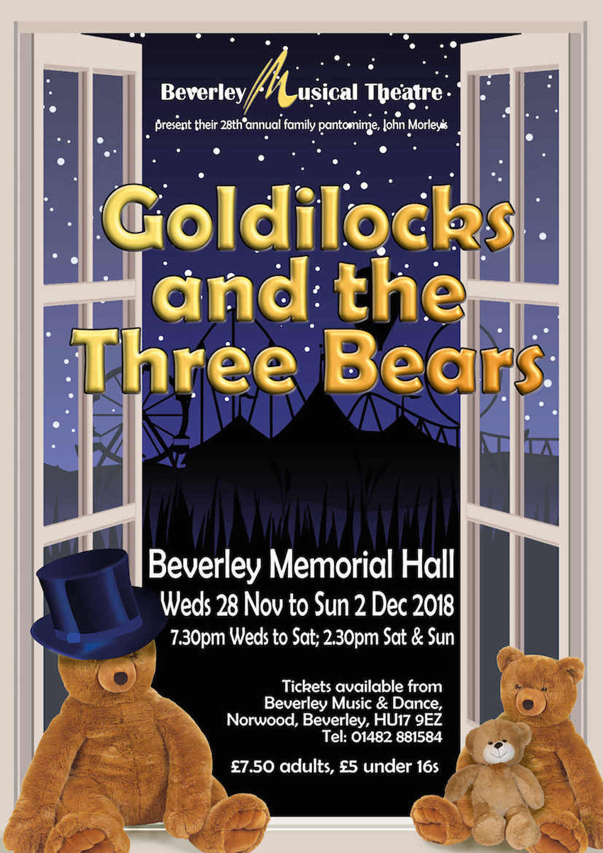 Goldilocks and The 3 Bears To Be Brought To Life By BMT