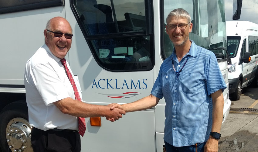 Beverley Based Charity Send Coach Donated By Acklams To Africa