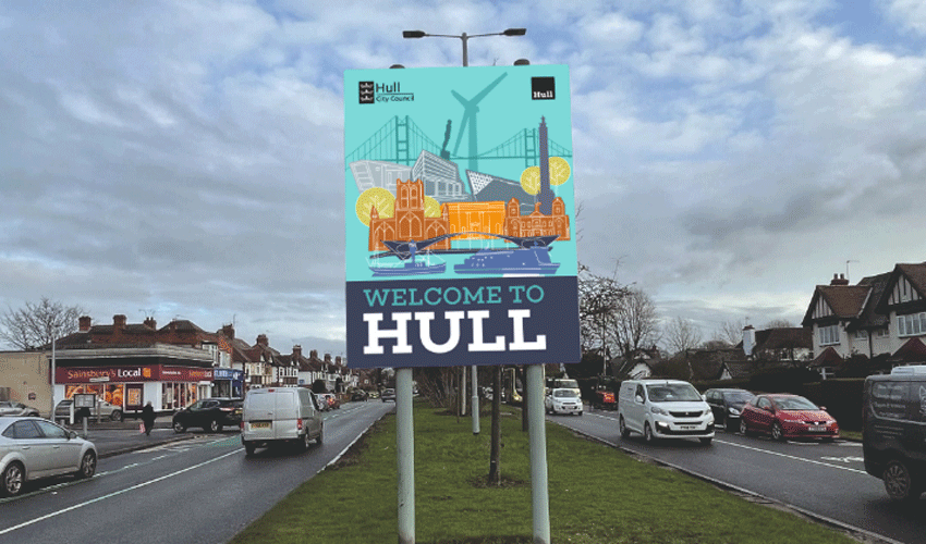 New Welcome To Hull Signage Looks To The Future