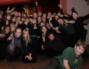 Cherri V Entertains Pupils at Longcroft School