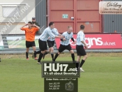 Danny Earl Strike Wins The Cup For Beverley Town