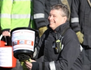 Fire Fighters Pull an Engine Round Beverley