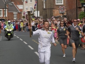 Olympic Torch Relay From The Media Truck