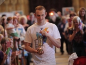 Paralympic Flame Is Welcomed By Hundreds At Beverley Minster