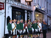 Royal Welcome for Green Ginger Morris Men