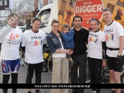 Sainsbury's Staff Pass Through Beverley On Sports Relief Quest