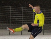 Soccer Sixes Plays on Despite the Snow