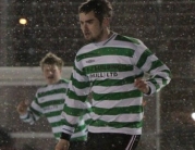 Soccer Sixes Plays on Despite the Snow