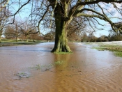 The Big Thaw Causes Flooding On The Beverley Westwood