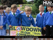 Walking Bus Sends Clear Message To Motorists To Slow Down!