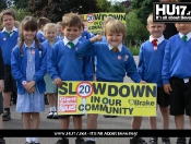 Walking Bus Sends Clear Message To Motorists To Slow Down!