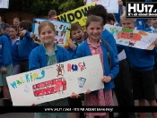 Walking Bus Sends Clear Message To Motorists To Slow Down!