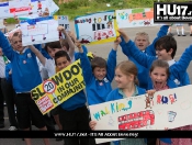 Walking Bus Sends Clear Message To Motorists To Slow Down!